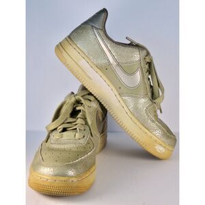 Nike Air Force 1 07 WB Light Army Green Suede Low Top Sneakers Size W 7 Gum Sole